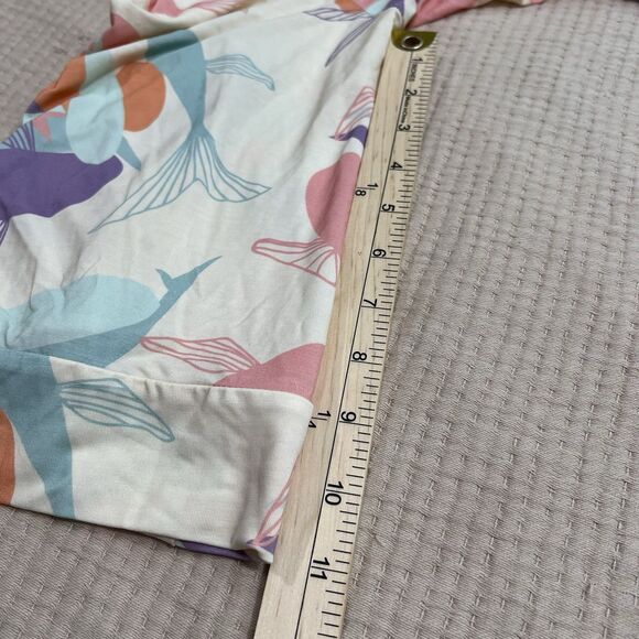 Fighting Eel Koi Fish Bamboo Short Robe Women Sz XS/S Hawaii Comfort Kimono NEW - Picture 13 of 15